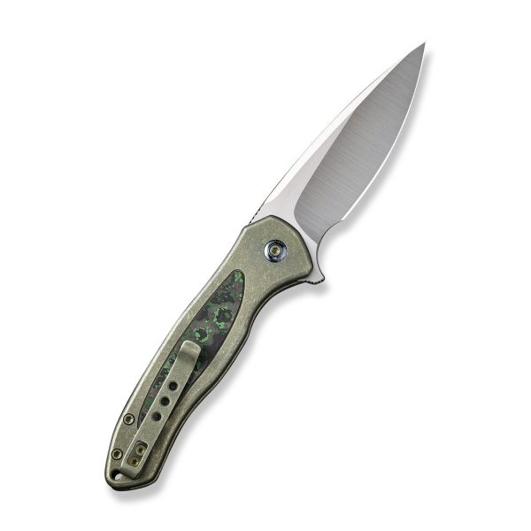 WEKNIFE Button Lock Kitefin Flipper Knife Titanium & Carbon Fiber Handle (3.22  CPM 20CV Blade) WE19002N-2 Online Hot Sale