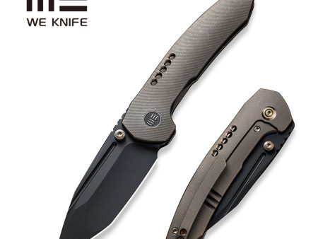 WEKNIFE Trogon Thumb Stud Knife Titanium Handle (3.2  CPM 20CV Blade) WE22002-2 Online Sale