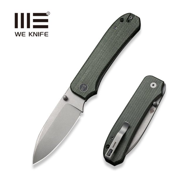 WEKNIFE Big Banter Thumb Stud Knife Micarta Handle (3.69  CPM 20CV) WE21045-2 For Discount