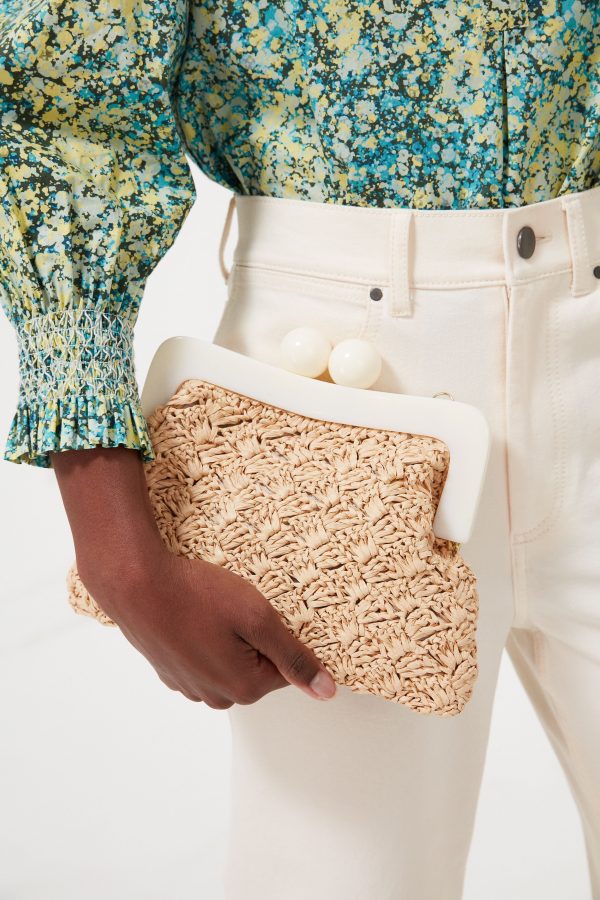 Natural Mina Clutch For Discount