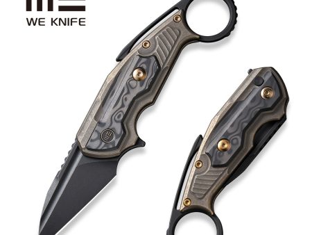 WEKNIFE Yardbird Flipper & Button Lock Knife Titanium & Carbon Fiber Handle (2.44  CPM 20CV Blade) WE22021-2 Online now