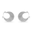 Zarkan Half Moon 925 Silver Large Size Earrings on Sale