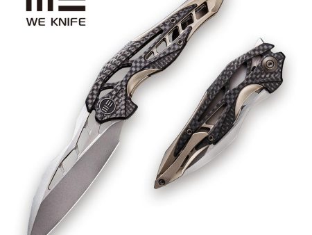 WEKNIFE Arrakis Flipper Knife Titanium & Carbon Fiber Handle (3.45  M390 Blade) 906CF-A Hot on Sale