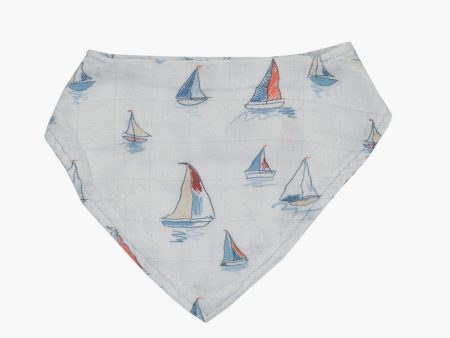 Sketchy Sailboats Bandana Bib Fashion