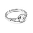 Zarkan Heart Double Loop Pure Silver Ring Online