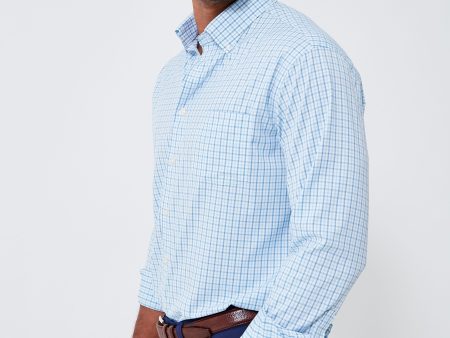 Twilight Blue Daventry Performance Twill Sport Shirt Hot on Sale