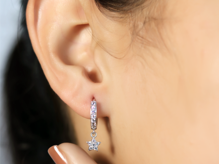 Zarkan Silver Real Star Earing Hot on Sale