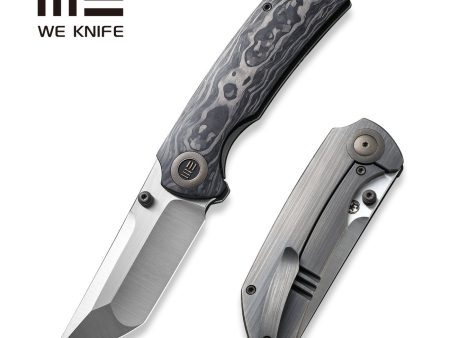 WEKNIFE Thug XL Thumb Stud Knife Titanium & Carbon Fiber Handle (3.35  CPM 20CV Blade) WE20028E-1 For Cheap