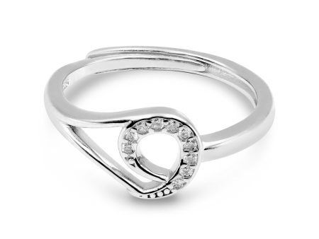 Zarkan Minimal 925 Silver Loop Ring Cheap