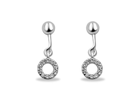 Zarkan 925 Diamond Barbell Fancy Dangle Earrings Discount