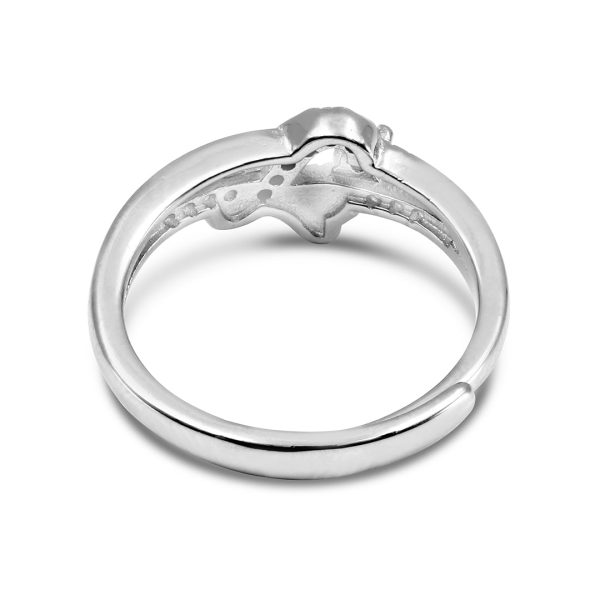 Zarkan Leaves Petals Cute Sterling Silver Ring Supply