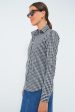 Black Gingham Long Sleeve Icon Shirt Online Hot Sale