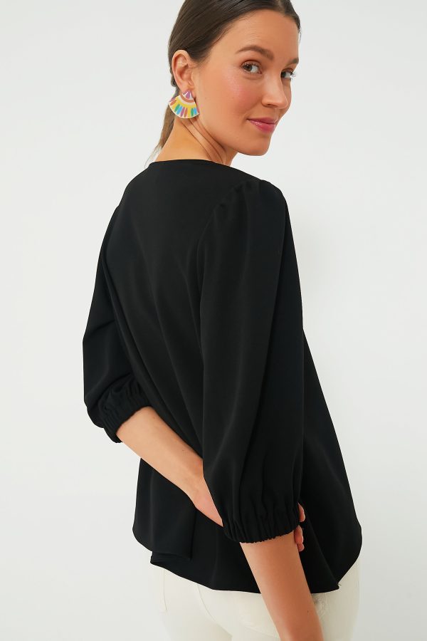 Black Hollis Top For Discount