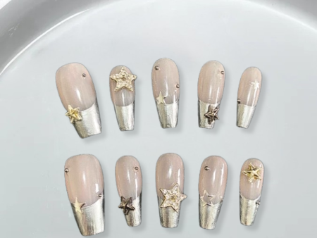 Silver French Stars-A005 For Discount