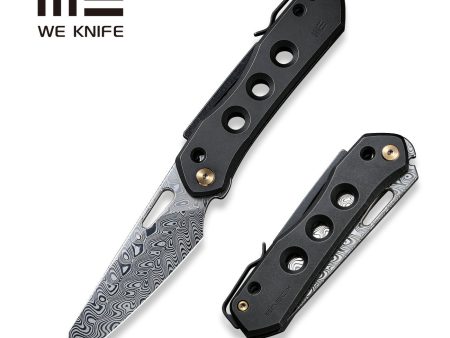 WEKNIFE Vision R Manual Thumb & Thumb Hole & Superlock Knife Titanium Handle (3.54  Damasteel Blade) WE21031-DS1 Cheap