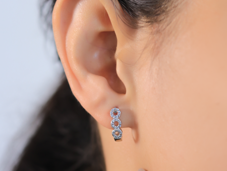 Zarkan Donut Lover Silver Studs Online Hot Sale