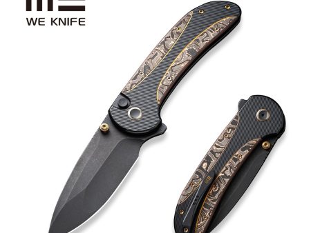 WEKNIFE Zizzit Flipper & Thumb Stud & Button Lock Knife Titanium & Carbon Fiber Handle (3.8  CPM 20CV Blade) WE23031-1 Online Sale