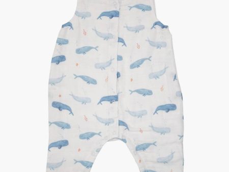 Whale Hello There Sleeveless Romper on Sale