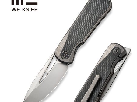 WEKNIFE Baloo Front Flipper & Thumb Hole Knife Titanium & Micarta Handle (3.31  CPM 20CV) WE21033-4 Fashion