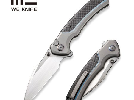 WEKNIFE Ziffius Flipper & Thumb Stud & Button Lock Knife Titanium & Carbon Fiber Handle (3.7  CPM 20CV Blade) WE22024A-2 Sale