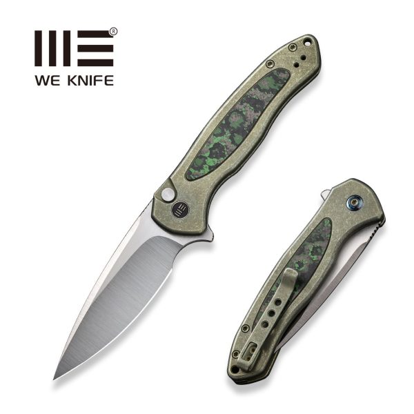 WEKNIFE Button Lock Kitefin Flipper Knife Titanium & Carbon Fiber Handle (3.22  CPM 20CV Blade) WE19002N-2 Online Hot Sale