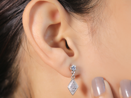 Zarkan Vintage Silver Drop Studs Supply