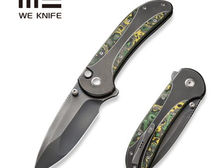 WEKNIFE Zizzit Flipper & Thumb Stud & Button Lock Knife Titanium & Carbon Fiber Handle (3.8  CPM 20CV Blade) WE23031-4 Online now