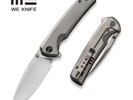 WEKNIFE Subjugator Flipper & Thumb Stud Knife Titanium Handle (3.48  CPM 20CV Blade) WE21014C-1 Discount