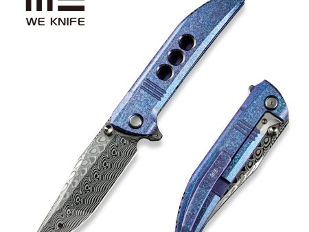 WEKNIFE Ezinta Flipper & Thumb Stud Knife Titanium Handle (3.99  Damasteel Blade) WE22041-DS1 on Sale