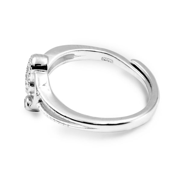 Zarkan Fruit Heart AD Pure Silver Ring For Sale