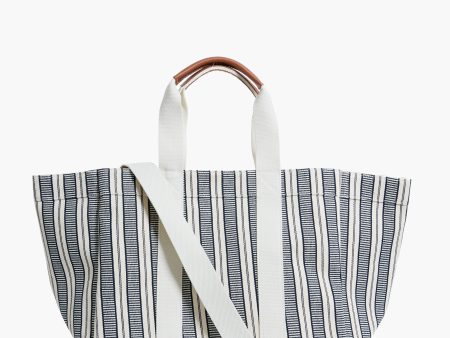 Navy Parcours L City Stripes Tote For Discount