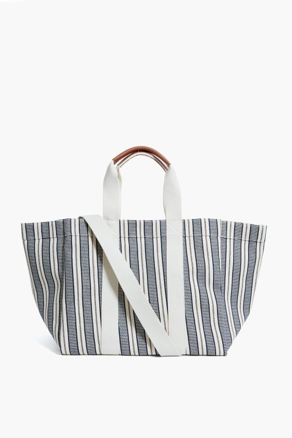 Navy Parcours L City Stripes Tote For Discount