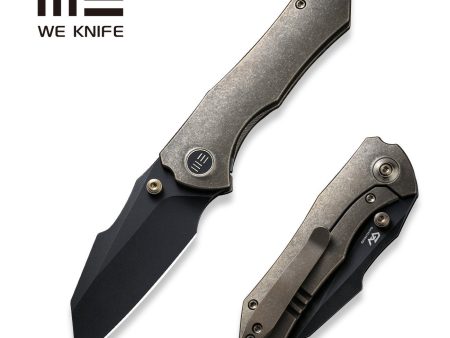 WEKNIFE High-Fin Thumb Stud Knife Titanium Handle (2.98  CPM 20CV Blade) WE22005-2 Online Sale