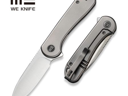 WEKNIFE Elementum Flipper Knife Titanium Handle (2.96  CPM 20CV Blade) WE18062X-1 Online Sale