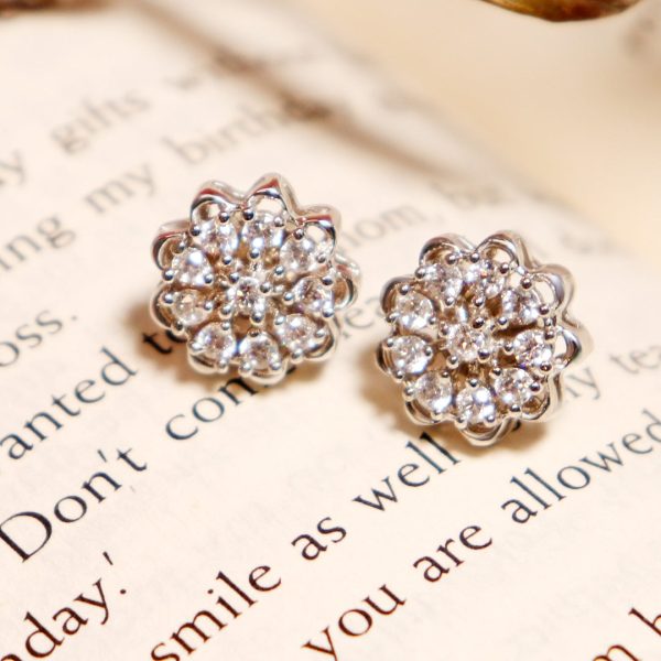 Zarkan Starlight Zircon Silver Studs Discount