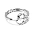 Zarkan Inception Heart Pure Silver Zircon Ring For Cheap