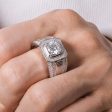 Hallmarked Elegant Silver Ring With Classic Diamond For Men Online