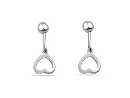 Zarkan 925 Silver Barbell Simple Cupid Earrings For Cheap