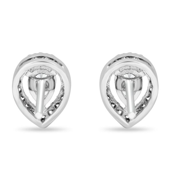 Zarkan Rain Drop Silver Studs Sale