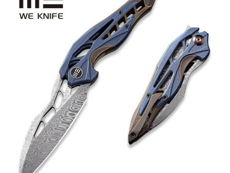 WEKNIFE Arrakis Flipper Knife Titanium Handle (3.45  Damasteel Balde) 906DS-1 Cheap