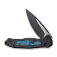 WEKNIFE Button Lock Kitefin Flipper Knife Titanium & Carbon Fiber Handle (3.22  CPM 20CV Blade) WE19002N-1 Online now