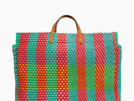 Multi Condessa Plaid Summer Simple Tote Online now