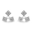 Zarkan Trio Trip Silver Studs on Sale