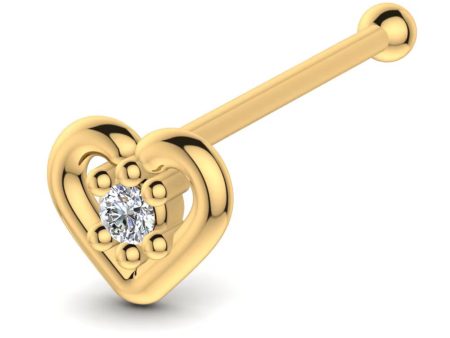 0.008 carats Diamond Nose Screw 18k Gold IGI Certification For Discount