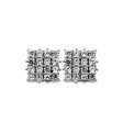 Zarkan Silver Square Cool Look Earrings on Sale