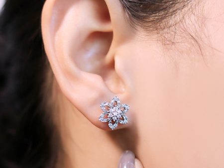 Zarkan Fire Flora 925 Silver Earrings For Discount