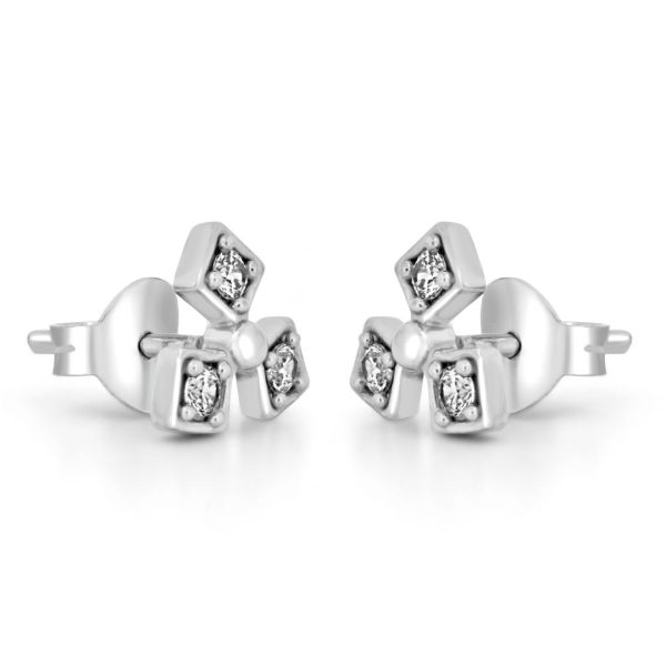 Zarkan Trio Trip Silver Studs on Sale