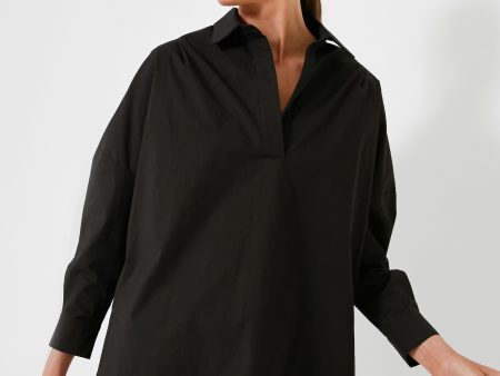 Black Loudon Popover Shirt Online