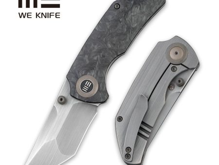 WEKNIFE Thug Thumb Stud Knife Titanium & Carbon Fiber Handle (2.69  CPM 20CV Blade) 2103C Discount