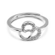 Zarkan Inception Heart Pure Silver Zircon Ring For Cheap